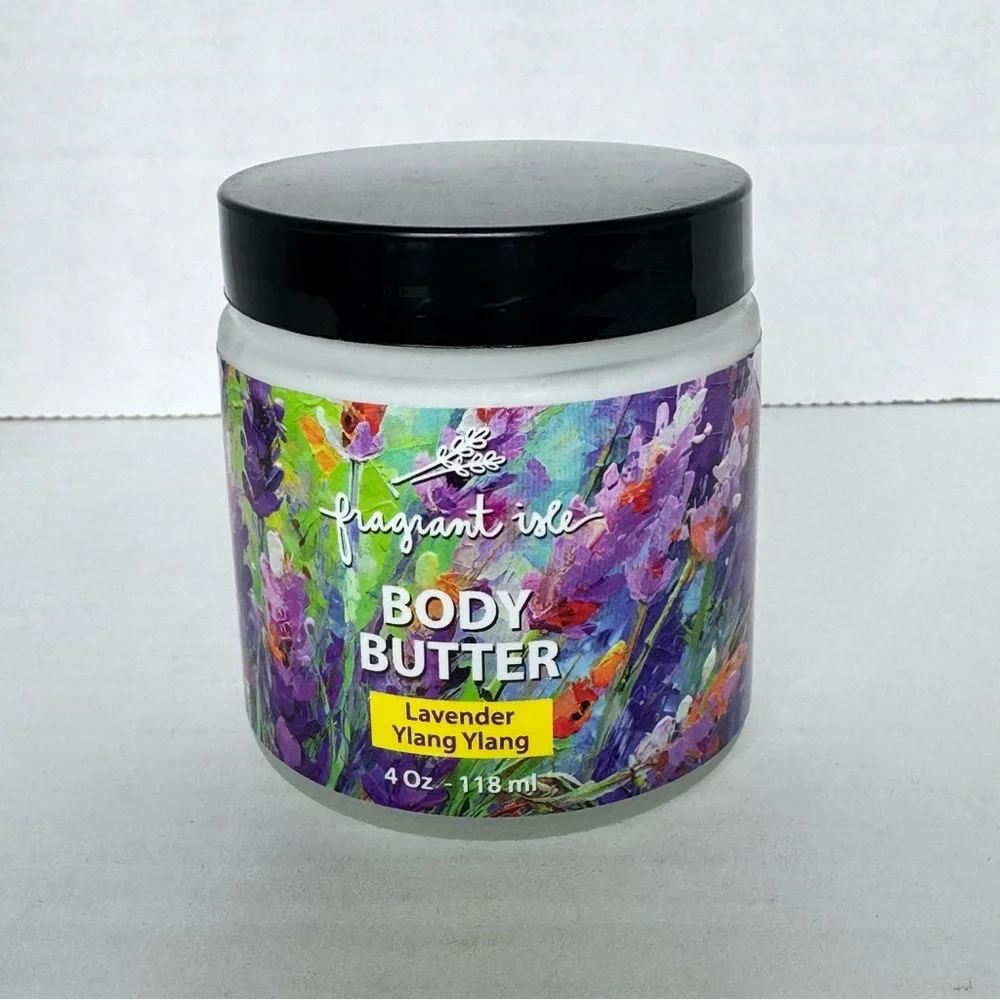 Fragrant Isle Body Butter Lavender Ylang Ylang 4 oz Essential Oils Lotion WI - Picture 3 of 6